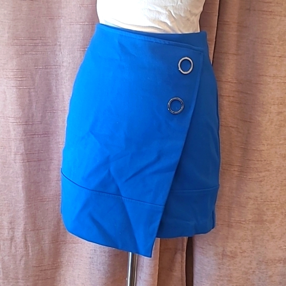 H&M blue mini skirt sz2